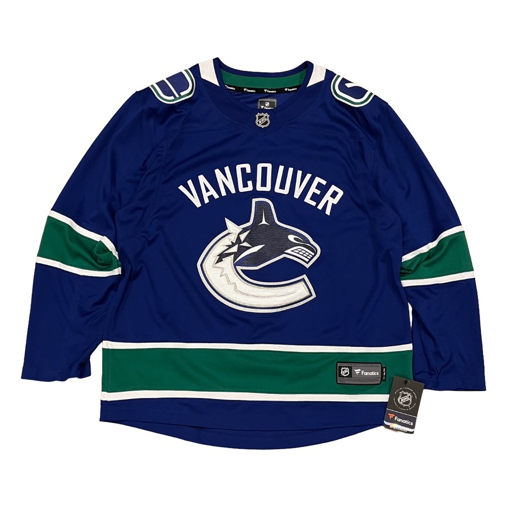Fanatics Authentic Vancouver Canucks NHL Hockey Breakaway Jersey Men's Sz XL
